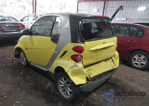 2008 Smart Fortwo Passion/Pure z USA, uszkodzony, nr VIN WMEEJ31X58K157718